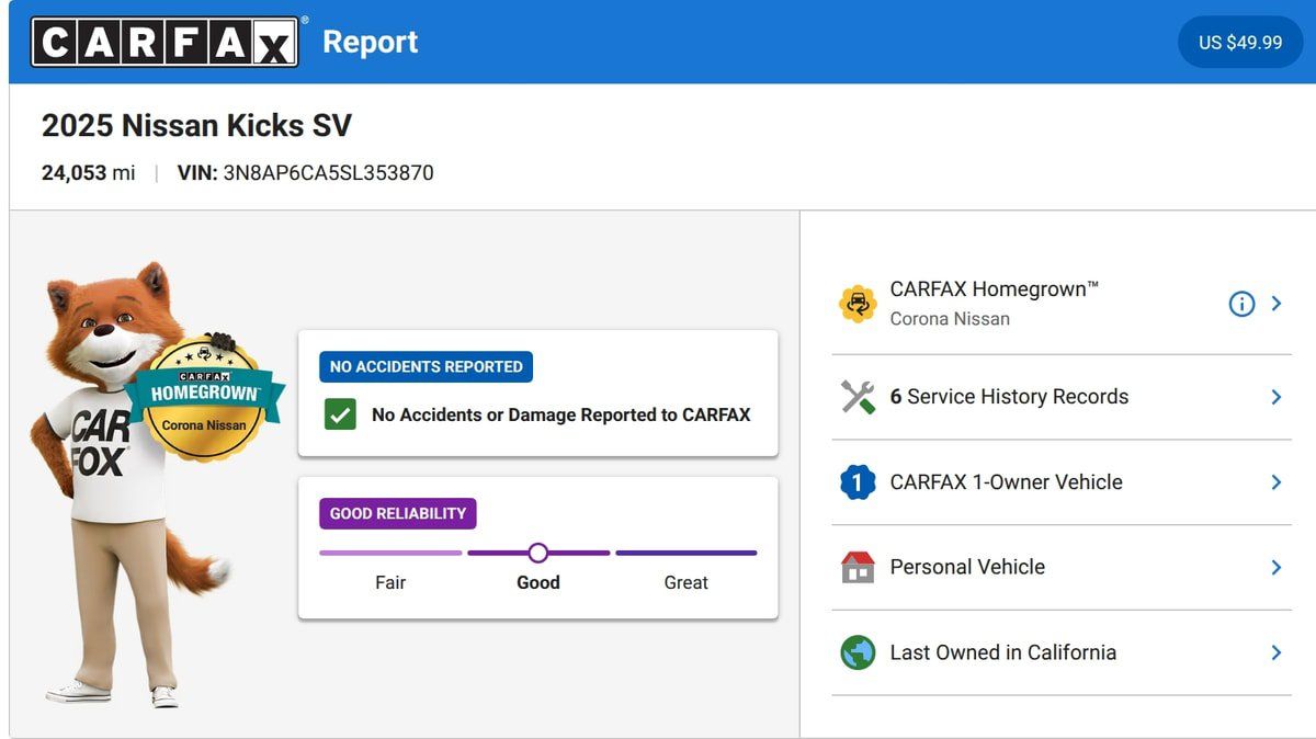 Used 2025 Nissan Kicks SV FWD image 4