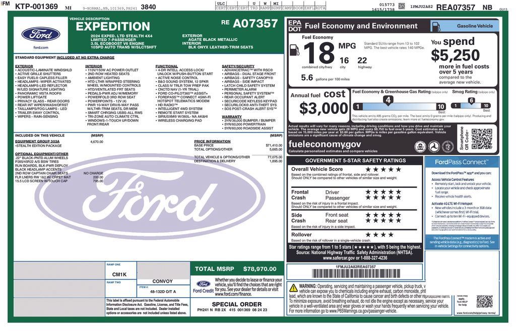 Used 2024 Ford Expedition Limited AWD/4WD image 38