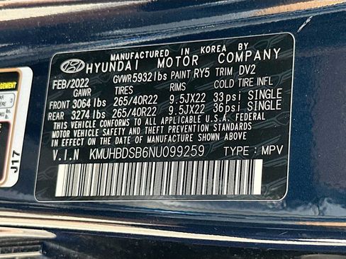 Used 2022 Genesis GV80 2.5T w/ Prestige Package 04 AWD/4WD image 34