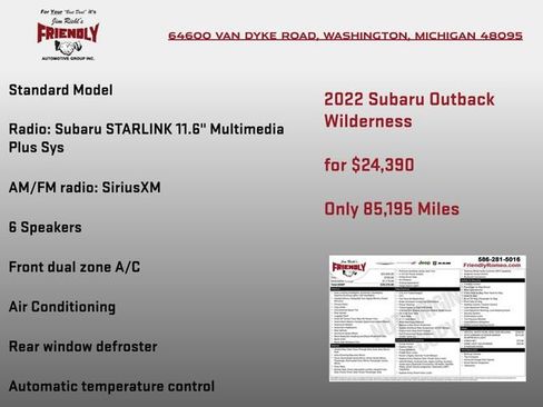 Used 2022 Subaru Outback Wilderness AWD/4WD image 3