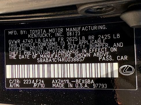 Used 2024 Lexus ES 300h F Sport w/ Accessory Package (Z1) FWD image 37