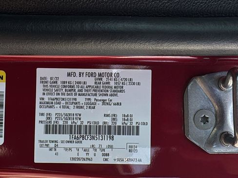 Used 2022 Ford Mustang GT Premium w/ Ford Safe & Smart Package RWD image 26