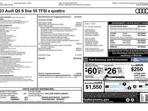 Certified 2023 Audi Q5 e Premium Plus w/ Premium Plus Package image 32