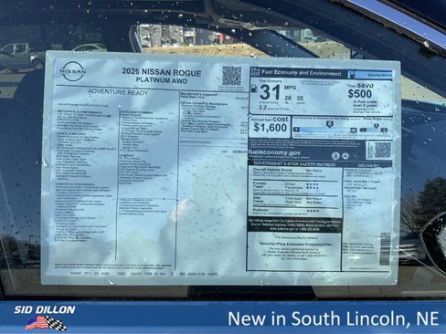 New 2026 Nissan Rogue Platinum w/ Platinum Premium Package image 13