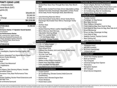 Used 2025 INFINITI QX60 Luxe w/ Black Edition image 5