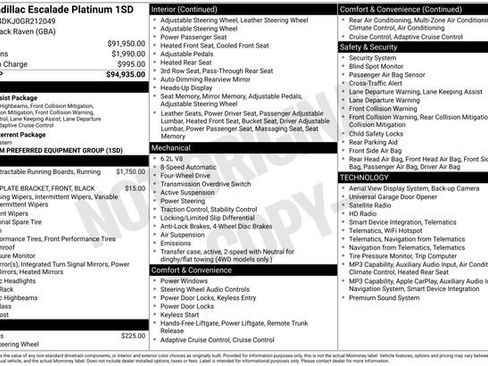 Used 2016 Cadillac Escalade Platinum AWD/4WD image 6