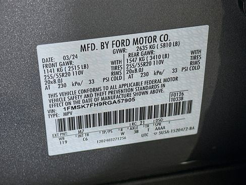 Used 2024 Ford Explorer Limited RWD image 12