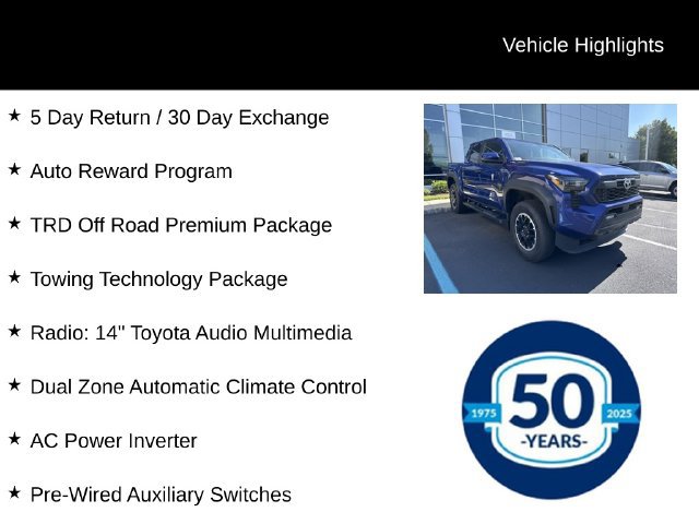 Used 2024 Toyota Tacoma TRD Off-Road w/ TRD Off Road Premium Package AWD/4WD image 8