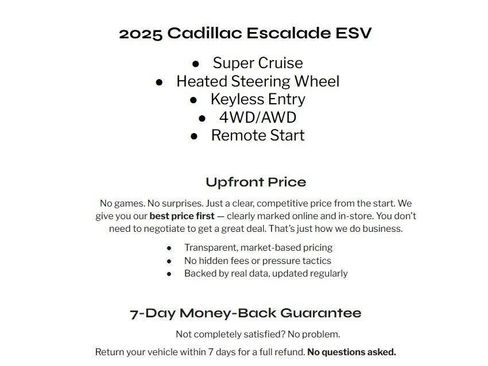 Certified 2025 Cadillac Escalade ESV Premium Luxury AWD/4WD image 2