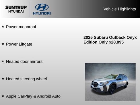 Used 2025 Subaru Outback Onyx Edition AWD/4WD image 16