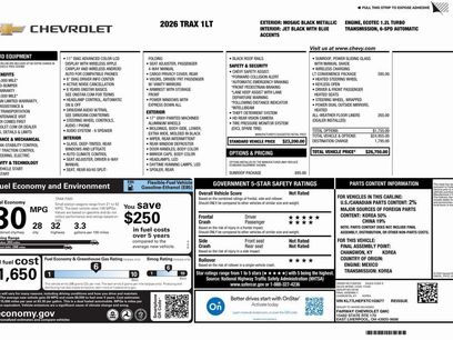 New 2026 Chevrolet Trax LT w/ Sunroof Package