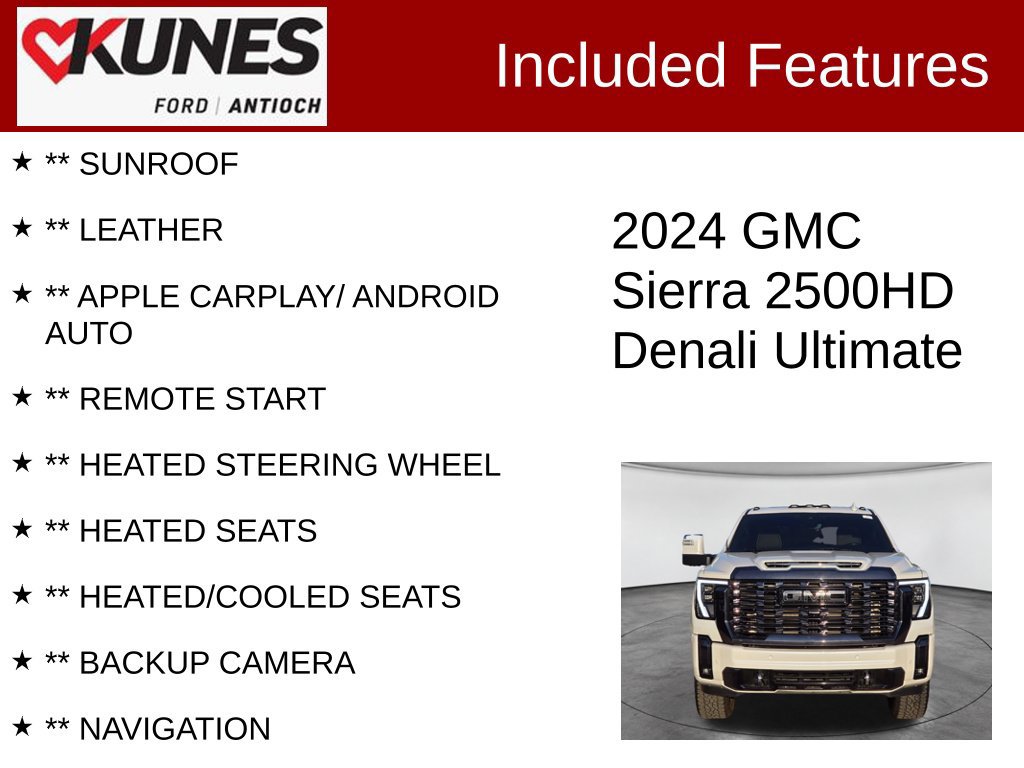 Used 2024 GMC Sierra 2500 Denali Ultimate AWD/4WD image 3