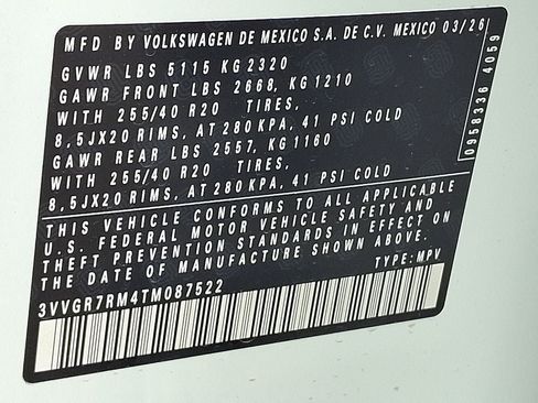 New 2026 Volkswagen Tiguan SE R-Line AWD/4WD image 18
