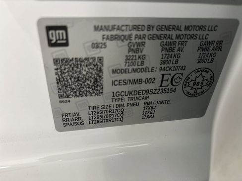 Used 2025 Chevrolet Silverado 1500 LT w/ Work Truck Package image 14