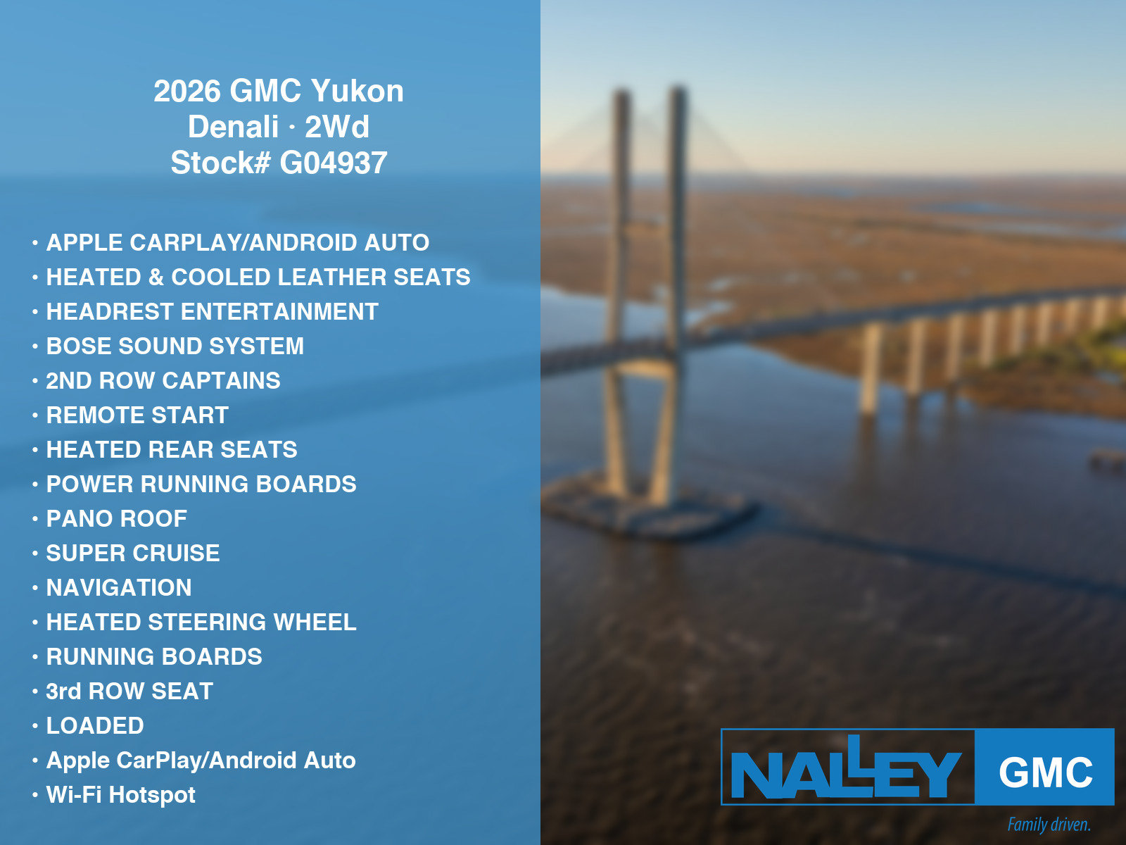 New 2026 GMC Yukon Denali w/ Denali Reserve Package RWD image 7