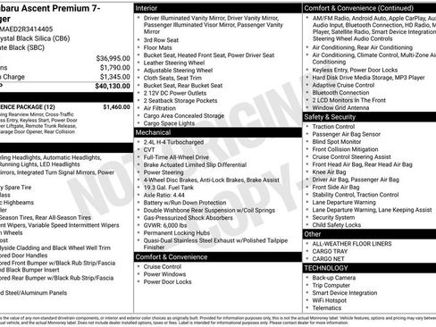 Used 2024 Subaru Ascent Premium w/ Convenience Package image 3