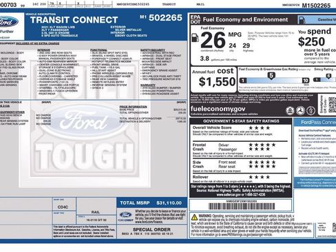 Used 2021 Ford Transit Connect XLT FWD image 17