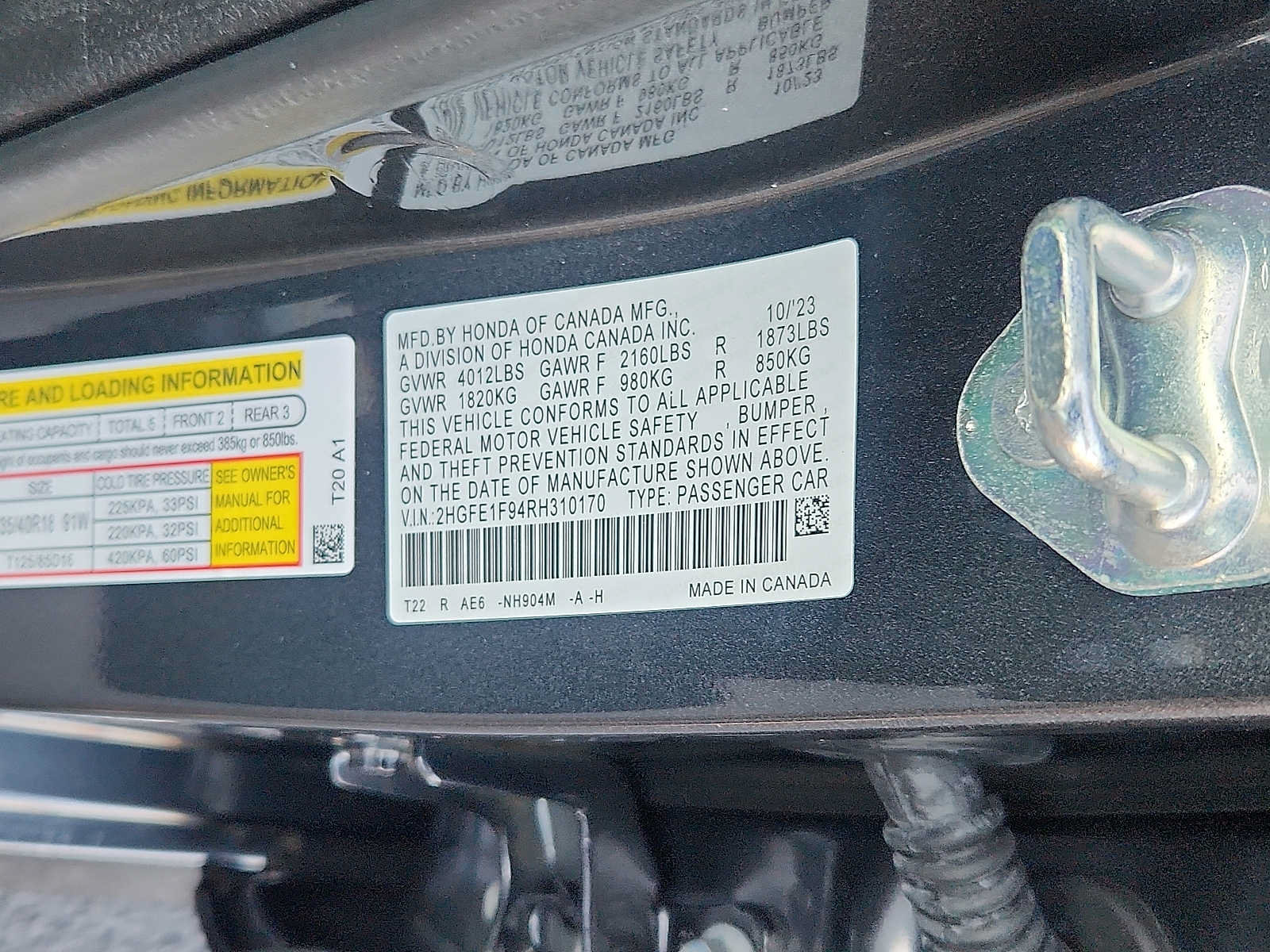 Certified 2024 Honda Civic Touring image 26