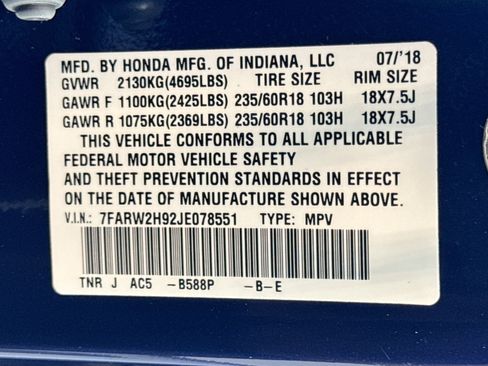 Used 2018 Honda CR-V Touring image 31