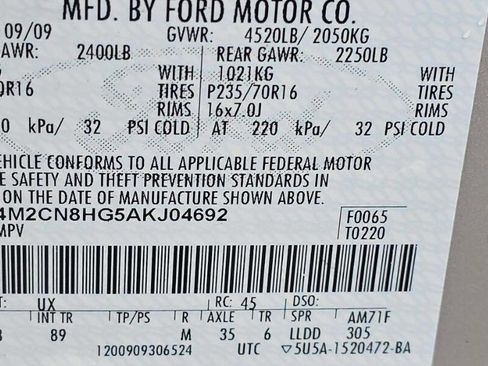 Used 2010 Mercury Mariner Premier image 11