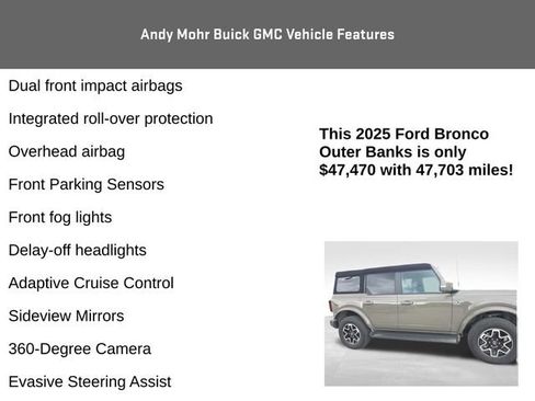 Used 2025 Ford Bronco Outer Banks AWD/4WD image 12