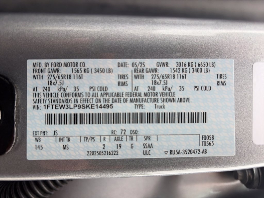 Used 2025 Ford F150 XLT w/ Equipment Group 301A Standard AWD/4WD image 28