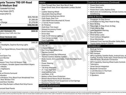 Used 2021 Toyota Tacoma TRD Off-Road w/ Technology Package