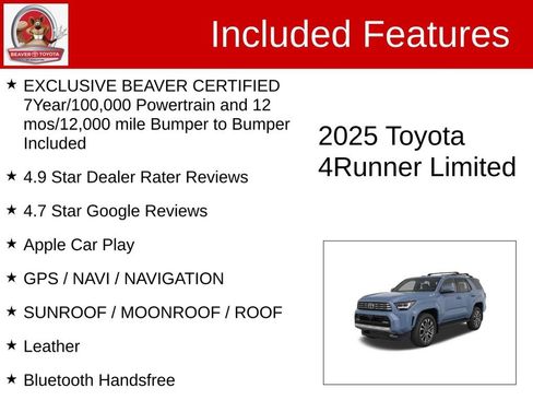 Used 2025 Toyota 4Runner Limited RWD image 4