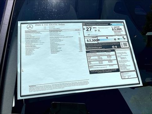New 2026 Mercedes-Benz E 350 4MATIC Sedan image 15
