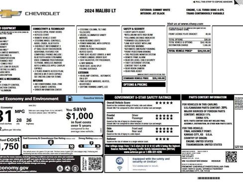 Used 2024 Chevrolet Malibu LT FWD image 6