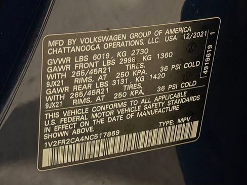 Used 2022 Volkswagen Atlas SEL Premium image 19