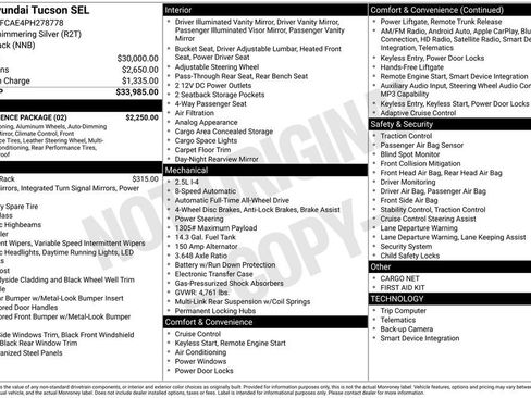 Used 2023 Hyundai Tucson SEL w/ Convenience Package AWD/4WD image 17