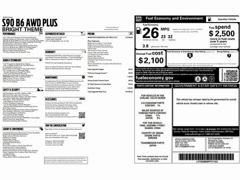 Used 2023 Volvo S90 B6 Plus w/ Protection Package Premier image 2