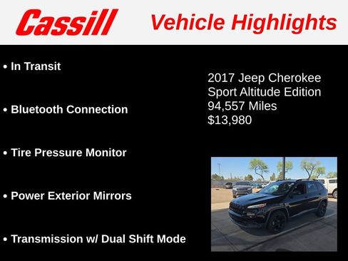 Used 2017 Jeep Cherokee Sport FWD image 3