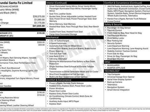 Used 2020 Hyundai Santa Fe Limited w/ Cargo Package image 33