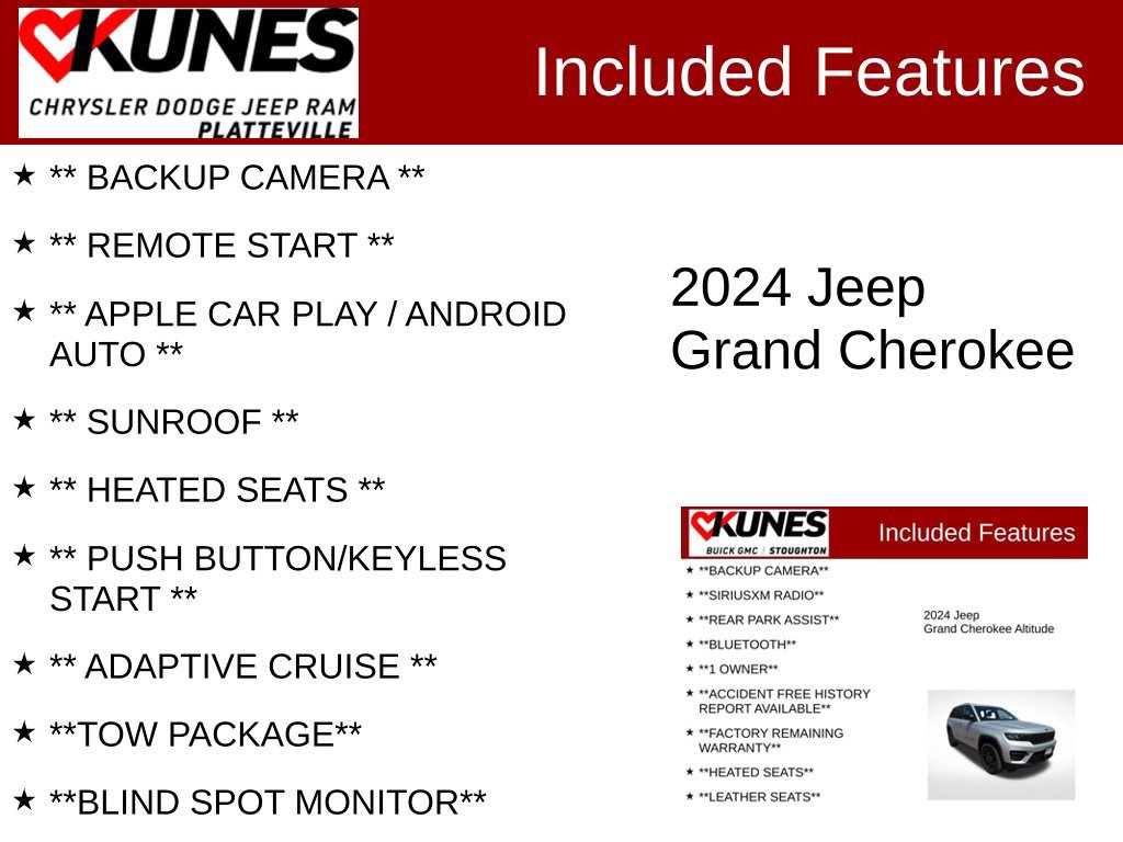 Used 2024 Jeep Grand Cherokee Altitude AWD/4WD image 2