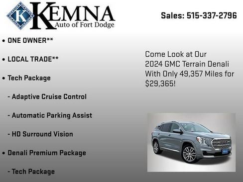 Used 2024 GMC Terrain Denali w/ Denali Premium Package image 7