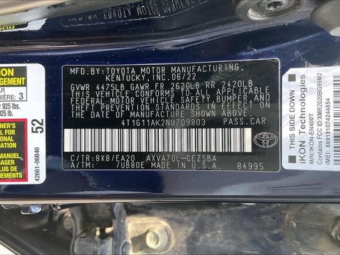 Used 2022 Toyota Camry SE FWD image 29