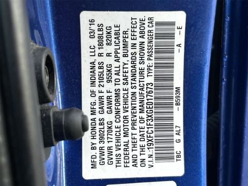 Used 2016 Honda Civic EX-T image 21