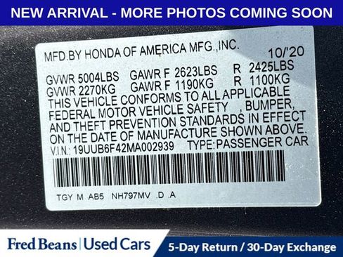 Used 2021 Acura TLX SH-AWD w/ Technology Package image 12