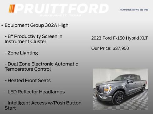 Used 2023 Ford F150 XLT w/ Equipment Group 302A High image 13