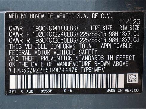 Used 2024 Honda HR-V Sport image 17