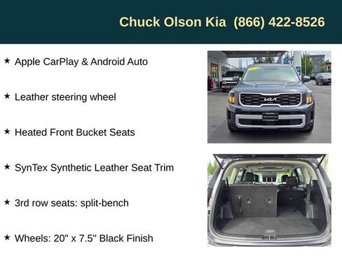 Certified 2024 Kia Telluride S w/ S Sunroof Package AWD/4WD image 10