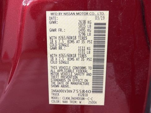 Used 2019 Nissan Frontier SL image 35