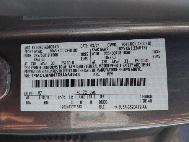 Used 2024 Ford Escape ST-Line AWD/4WD image 25