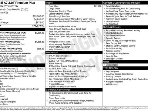 Used 2018 Audi A7 3.0T Premium Plus w/ Driver Assistance Package image 3