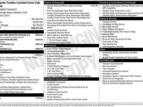Certified 2026 Toyota Tundra Limited AWD/4WD image 32