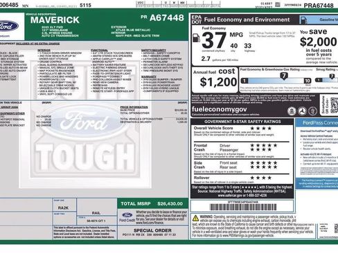 Used 2023 Ford Maverick XLT FWD image 2
