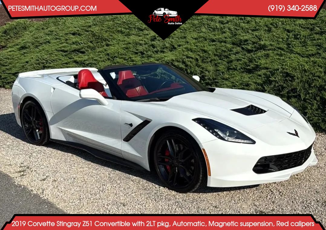 Used 2019 Chevrolet Corvette Stingray Convertible Z51 2LT RWD image 1