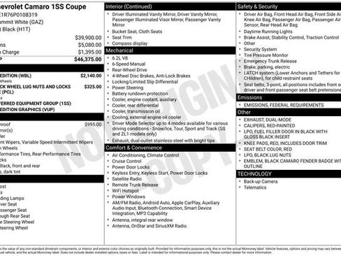 Used 2023 Chevrolet Camaro SS w/ Redline Edition image 7